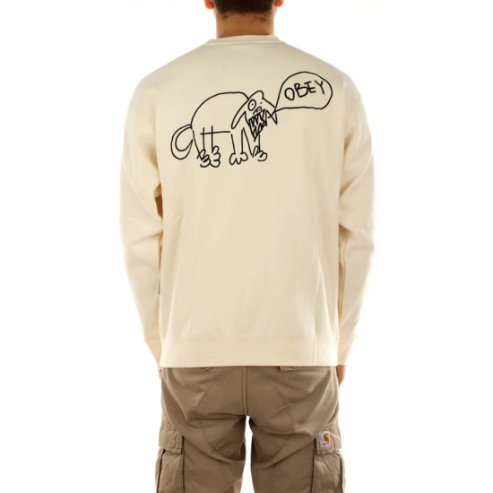 Obey Ανδρικό φούτερ Dog Doodle Crew Fleece
